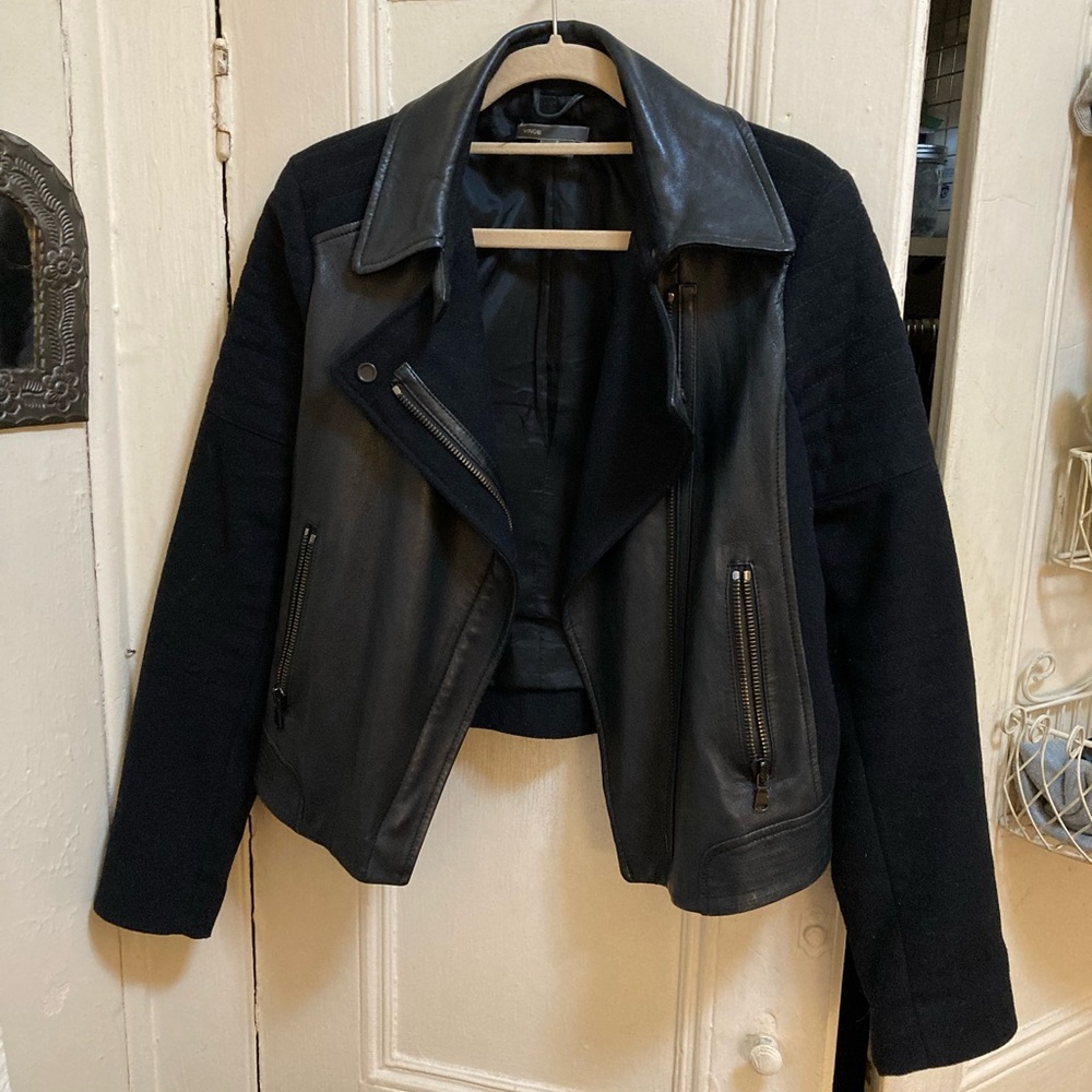 VINCE Leather Jacket — XS